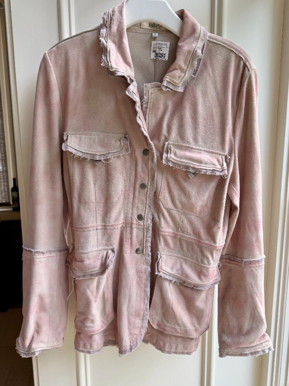 NWT - Washed Wax Leather Jacket in Rose by Jakett New York
